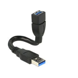 DeLOCK 0.15m 2xUSB3.0-A câble USB 0,15 m USB 3.2 Gen 1 (3.1 Gen 1) USB A Noir