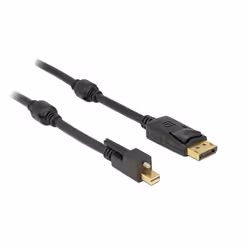 DeLOCK 83721, 1 m, Mini DisplayPort, DisplayPort, Mâle, Mâle, 3840 x 2160 pixels