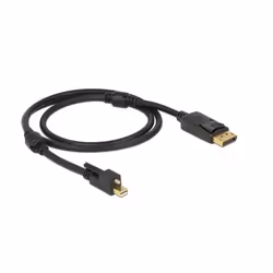 DeLOCK 83721 câble DisplayPort 1 m Mini DisplayPort Noir