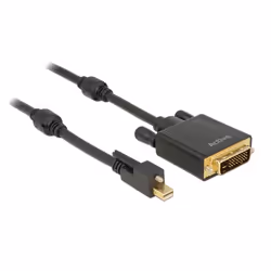 DeLOCK 83727, 3 m, Mini DisplayPort, DVI-D, Mâle, Mâle, Or