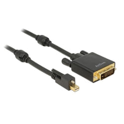 DeLOCK 83727 câble vidéo et adaptateur 3 m Mini DisplayPort DVI-D Noir