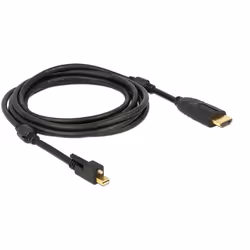 DeLOCK 83731 câble vidéo et adaptateur 3 m Mini DisplayPort HDMI Noir