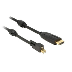 DeLOCK 83732 câble vidéo et adaptateur 5 m Mini DisplayPort HDMI Noir