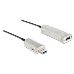 DeLOCK 20m USB3.0-A + USB Micro-B/USB3.0-A câble USB USB 3.2 Gen 1 (3.1 Gen 1) USB A USB A/Micro-USB B Noir, Argent
