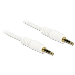 DeLOCK 0.5m 3.5mm M/M câble audio 0,5 m 3,5mm Blanc