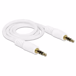 DeLOCK 0.5m 3.5mm M/M câble audio 0,5 m 3,5mm Blanc