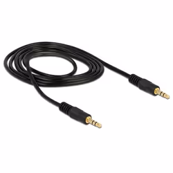 DeLOCK 1m 3.5mm M/M câble audio 3,5mm Noir