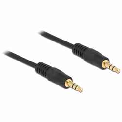 DeLOCK 3.5 mm, 2m, 3,5mm, Mâle, 3,5mm, Mâle, 2 m, Noir