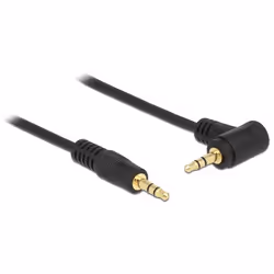 DeLOCK 3.5 mm, 1 m, 3,5mm, Mâle, 3,5mm, Mâle, 1 m, Noir