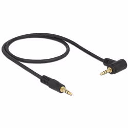 DeLOCK 3.5 mm, 1 m câble audio 3,5mm Noir