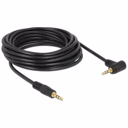 DeLOCK 5m 3.5mm M/M câble audio 3,5mm Noir