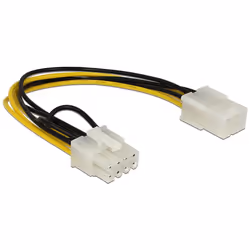 DeLOCK 83775, 0,2 m, PCI-E (8-pin), PCI-E (6-pin), Mâle, Femelle, Droit