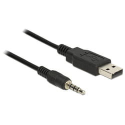 DeLOCK 1.8m USB2.0-A/3.5mm câble audio 1,8 m 3,5mm USB Type-A Noir