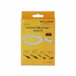 DeLOCK 1.8m USB2.0-A/TTL 6-p câble USB 1,8 m USB A Noir