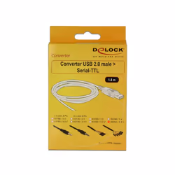 DeLOCK 1.8m USB2.0-A/TTL 6-p câble USB 1,8 m USB A Noir