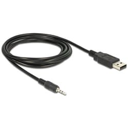 DeLOCK 1.8m USB 2.0-A/2.5mm câble audio 1,8 m 2,5 mm USB Type-A Noir
