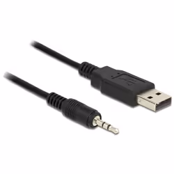 DeLOCK 1.8m USB 2.0-A/2.5mm câble audio 1,8 m 2,5 mm USB Type-A Noir