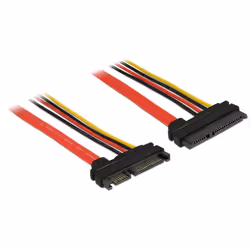 DeLOCK 83802, 0,1 m, SATA III, SATA 22-pin, SATA 22-pin, Mâle/Mâle, Multicolore