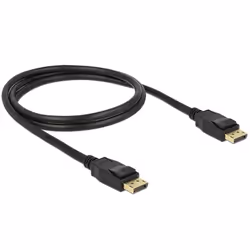 DeLOCK 1m Displayport 1.2a, 1 m, DisplayPort, DisplayPort, Mâle, Mâle, 3840 x 2160 pixels