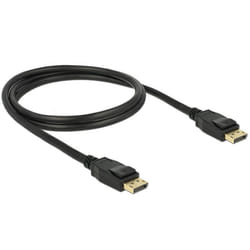 DeLOCK 1m Displayport 1.2a Noir