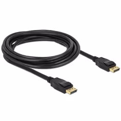 DeLOCK 3m Displayport 1.2a, 3 m, DisplayPort, DisplayPort, Mâle, Mâle, 3840 x 2160 pixels