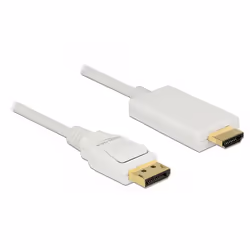 DeLOCK 83818, 2 m, DisplayPort, HDMI, Mâle, Mâle, Droit