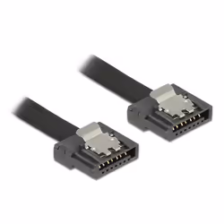 DeLOCK 83838, 0,1 m, SATA III, SATA 7-pin, SATA 7-pin, Mâle/Mâle, Noir