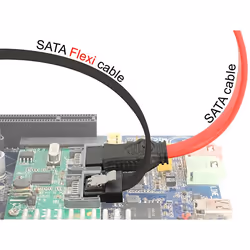 DeLOCK 83838 câble SATA 0,1 m SATA 7-pin Noir