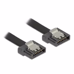 DeLOCK 0.7m SATA III, 0,7 m, SATA III, SATA 7-pin, SATA 7-pin, Mâle/Mâle, Noir