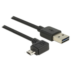 DeLOCK 83847 câble USB 0,5 m USB 2.0 USB A Micro-USB B Noir