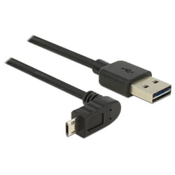 DeLOCK 83848 câble USB 1 m USB 2.0 USB A Micro-USB B Noir