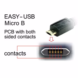 DeLOCK 83857 câble USB 3 m USB 2.0 USB A Micro-USB B Noir
