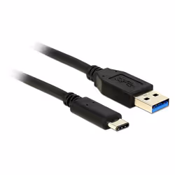 DeLOCK 0.5m USB3.1-C/USB3.1-A, 0,5 m, USB A, USB C, USB 3.2 Gen 2 (3.1 Gen 2), Mâle/Mâle, Noir