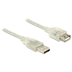 DeLOCK 83881 câble USB 1 m USB 2.0 USB A Transparent