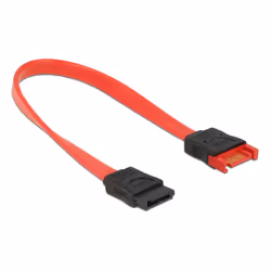 DeLOCK 83952, 0,2 m, SATA III, SATA 7-pin, SATA 7-pin, Mâle/Femelle, Noir, Rouge