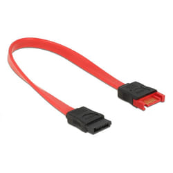 DeLOCK 83952 câble SATA 0,2 m SATA 7-pin Noir, Rouge