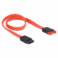 DeLOCK 83953, 0,3 m, SATA III, SATA 7-pin, SATA 7-pin, Mâle/Femelle, Noir, Rouge
