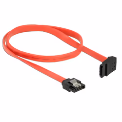 DeLOCK 0.5m, 2xSATAIII câble SATA 0,5 m SATA 7-pin Noir, Rouge