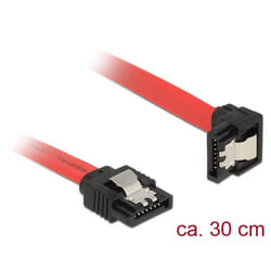 DeLOCK 83978 câble SATA 0,3 m SATA 7-pin Noir, Rouge