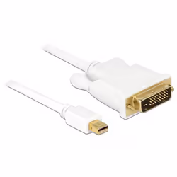 DeLOCK 83986, 0,5 m, Mini DisplayPort, DVI-D, Mâle, Mâle, Or