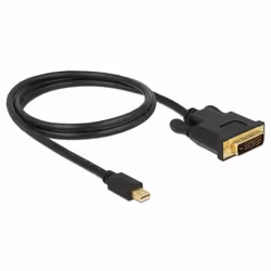 DeLOCK 83988 câble vidéo et adaptateur 1 m Mini DisplayPort DVI-D Noir