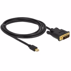 DeLOCK 83989 câble vidéo et adaptateur 2 m Mini DisplayPort DVI-D Noir