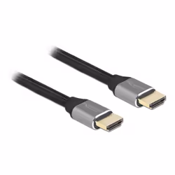 DeLOCK 83995, 1 m, HDMI Type A (Standard), HDMI Type A (Standard), Compatibilité 3D, 48 Gbit/s, Gris