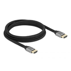 DeLOCK 83996 câble HDMI 2 m HDMI Type A (Standard) Noir, Gris