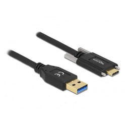 DeLOCK 84007 câble USB 0,5 m USB 3.2 Gen 2 (3.1 Gen 2) USB A USB C Noir