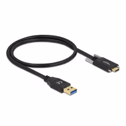 DeLOCK 84007 câble USB 0,5 m USB 3.2 Gen 2 (3.1 Gen 2) USB A USB C Noir
