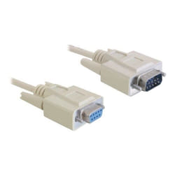 DeLOCK Sub-D9 5m câble Série Beige
