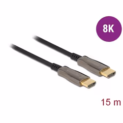DeLOCK 84037, 15 m, HDMI Type A (Standard), HDMI Type A (Standard), 48 Gbit/s, Noir