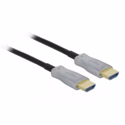 DeLOCK 84137, 100 m, HDMI Type A (Standard), HDMI Type A (Standard), 18 Gbit/s, Noir, Gris