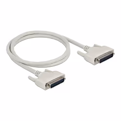 DeLOCK 84172, Beige, 1 m, D-Sub 25 Pin, D-Sub 25 Pin, Mâle, Mâle